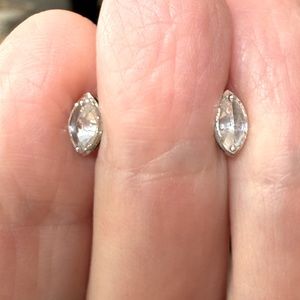 TAP by Todd Powell 18k YG with inverted marquise diamond Stud Earrings